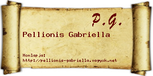 Pellionis Gabriella névjegykártya
